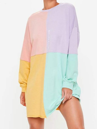 Colorful oversize women sweater