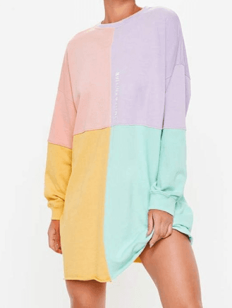 Colorful oversize women sweater